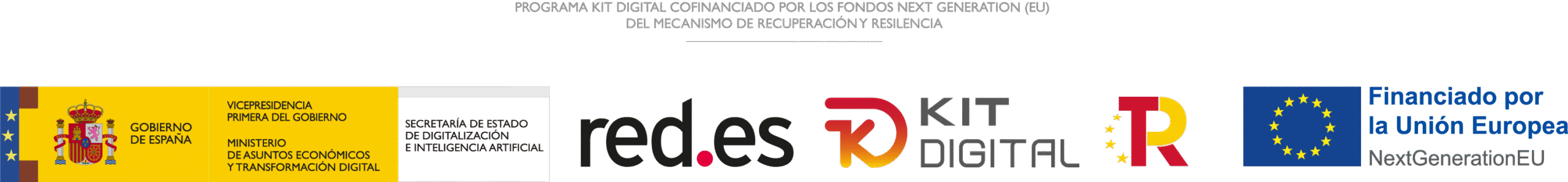 PROGRAMA KIT DIGITAL COFINANCIADO POR LOS FONDOS NEXT GENERATION (EU) DEL MECANISMO DE RECUPERACIÓNY RESILENCIA
