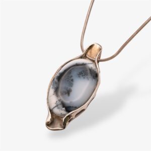 Colgante de plata y ágata dendrítica