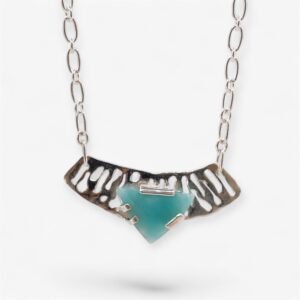 Colgante de plata y larimar