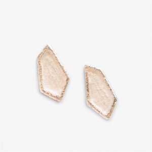 Pendientes de plata texturizada