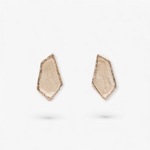 Pendientes de plata texturizada