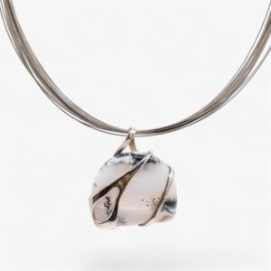 Colgante de plata y ágata dendrítica